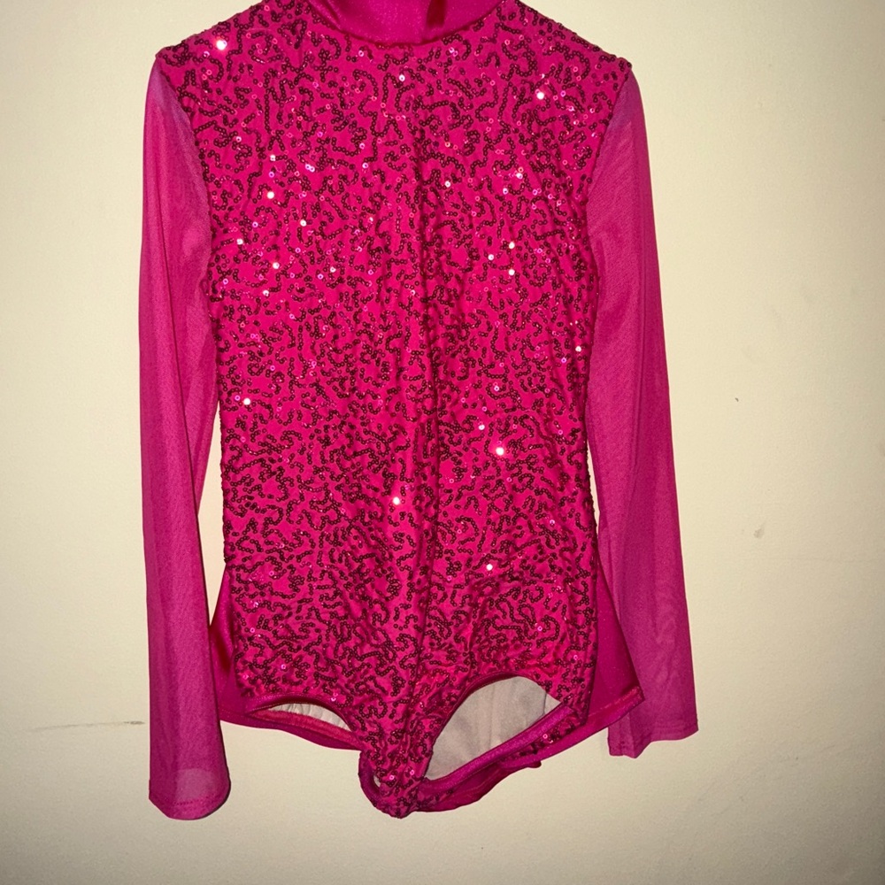 Balera Fuchsia Sequin Kids leotard